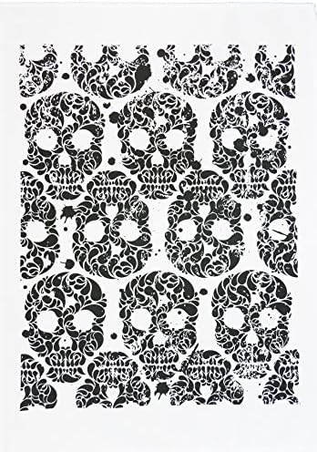 Half a Donkey Day of the Dead Skull Design Cotton Tea Towel
