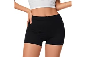 Prontiaduscire Pantaloncino Sottogonna Traspirabile Donna Senza Cuciture Cavallo Cotone Leggins Corti Shorts Elasticizzate