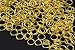 Produktbild Spaltringe Ø 4/5/6/7/8/9mm Spiralringe Doppel Ringe Binderinge Ösen Biegeringe (6mm - 50 Stück, Goldfarben)