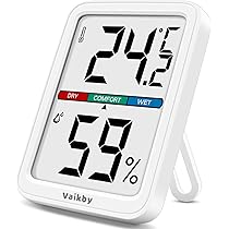 Flintronic Thermo-Hygrometer - Digitales Raumklima Messgerät Mit LCD Display