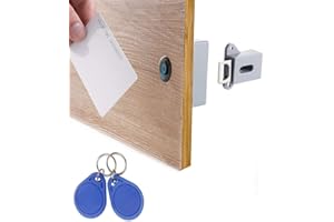 Gokelomg Invisible Caché Rfid Libre Ouverture Intelligente Capteur Cabinet Serrure Lock Locker -Chaussures Cabinet Tiroir Serrure de Porte Électronique Foncé