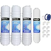 Depurtek | Reverse Osmosis Kit 4 CS Filters | High Performance Compatibility | Carbon | Debugging