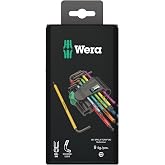 Wera Torx Takımı 967 SPKL/9 Torx BO &Ccedil;ok Renkli, BlackLaser, 9 Par&ccedil;a, 05073599001