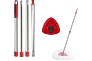 XIANGBIN Juego de mopa Compatible con Vileda Turbo 2en1 EasyWring&Clean, 1 Mango de mopa+1 Base