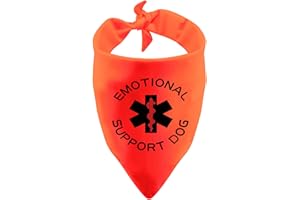 LEVLO Therapy Service Hundehalstuch, emotionale Unterstützung, Hundeschal, Haustier, Geburtstagsgeschenk (emotionale Unterstützung)