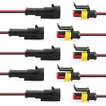 QWORK® 10 pièces Voiture Étanche Connecteur Électrique, connecteur 2