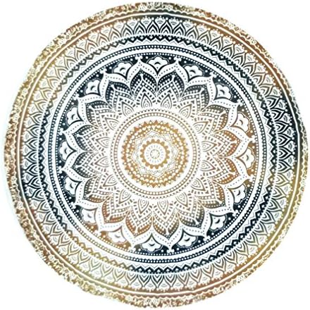 Xiang Ru Round Beach Towel Shawl Yoga Mat Throw Tapestry for Home Decor Outdoor Activities