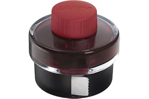 LAMY T52 inchiostro sepia 50ml - Flacone con serbatoio per l'inchiostro - Supporto in plastica con rotolo di carta assorbente