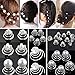 Bodhi2000® 12pcs Clear Crystal Swirl Hair Twists Coils Spirals Hair Pin Clip Accessories