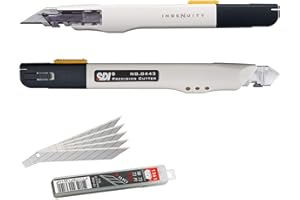 PRACTICTOOLS SDI - Pack Cutter Profesional de Alta Precisión SDI Ingenuity (1- Cutter+Cuchillas)