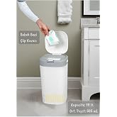 Jet's Home Bebek Bezi Kovası Kokusuz Kendinden Poşetli Kartuşlu Bebek Bezi &Ccedil;&ouml;p Kovası 19 Lt.