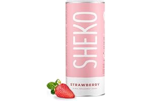 ‎SHEKO Abnehmshake Erdbeere | Erdbeere Protein Pulver | 25 Portionen Mahlzeit Ersatz | Ideal als Eiweißshake oder Proteindrink | Glutenfrei & Vegetarisch