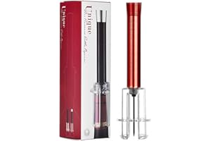 PHOEWON Tire Bouchon, Un Tire-Bouchon à Pression d'air Cork Pops Out Ouvre Bouteille Décapsuleur Ouvre Bouteille Vin Outils, Vin Accessoire (Rouge)