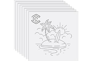 Creatorally Plaque Acrylique pour Gravure Laser, Plaque Plexi Couleur 30x30 cm 1,3mm, Plastique à Graver Bicouche 8 Feuilles Matériau Laser pour Signalétique Décoration (Noir sur Blanc)