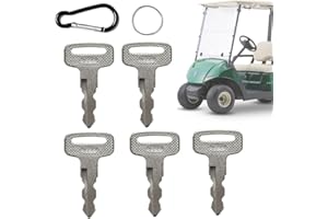 FCOUIID Golf Cart Key Replacement Ignition Keys for Yamaha G14, G19, G22, G29 Drive Gas/Electric Golf Cart Code:1922, with Keychain (5 Pcs)