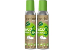 C COCCINÉ Coccine - Wildleder Pflege + Imprägnierspray Schuhe Set, Nubukleder Pflege, Impregnierungsspray Schuhe Universal, Suede Shoe Cleaner, Wildleder Imprägnierspray, Veloursleder Pflege