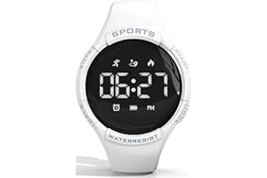 FINDTIME Reloj podómetro para mujer y hombre, reloj digital, pulsera de fitness, sin aplicación ni teléfono móvil, reloj de pulsera digital, reloj deportivo, contador de calorías, distancia, reloj de correr,