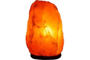 Needs&Gifts 2-3 KG Prime Quality 100% Original Himalayan Crystal Rock Salt Lamp Natural from Foothills of The Himalayas Beautifully Hand Craft Comes with Complete Electric Fitting Guaranteed