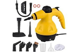 NovalLife Portable Handheld Steam Cleaner 1050W Multifunctional High Temperature Pressurized Steam Cleaning Machine with 9PCS Accessory for Kitchen Sofa Bathroom Car Window, NL-000658
