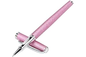 Zalantan Luxury Fancy Pens - Ballpoint Pen with Smooth Writing, Stylish Design, Effortless Executive Writing - Gift Box with 0.5mm Black Extra 2 Refill (Pink)