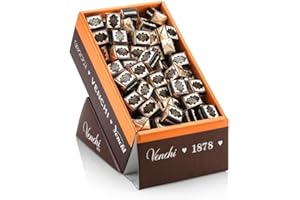 Venchi Confiserie au Chocolat Cremino Fondente - Pack De 125 - Avec des Noisettes du Piémont IGP - Sans Gluten 1.30 kg
