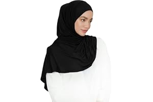 Lina & Lily försydd omedelbar slip-on modal jersey hijab huvudscarf för muslimska kvinnor
