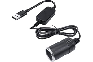 FAELNK USB auf Zigarettenanzünder 12v USB Zigarettenanzünder Adapter Männlich zu Weiblich Sockel Konverter für Auto-Recorder Auto-Umgebungslicht DVR GPS etc