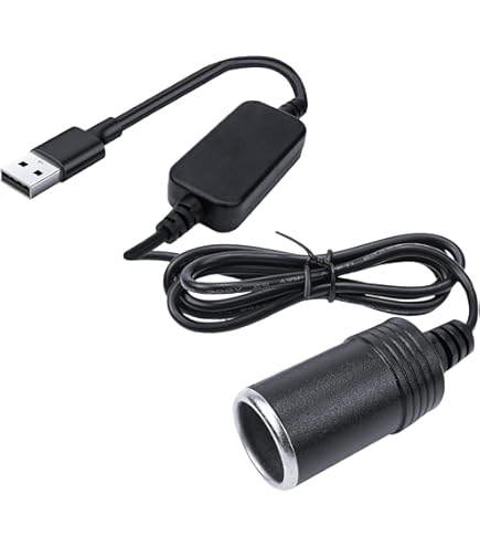 Cavo Adattatore Da USB A Accendisigari 12V, 30cm, 8W, Per Dashcam E GPS, Campeggio E Viaggi - 4
