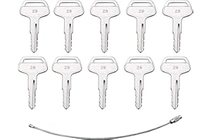 CARNFORTH 10pcs 787 Ignition Plant Keys Compatible with Heavy Equipment Komatsu Dozer Excavator Kalmar Loader Backhoe Kal-mar Dre-ssta Sa-Kai TR261434