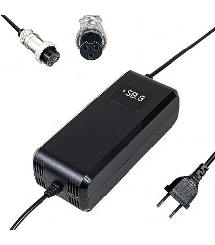 Chargeur LabTEC 54,6V 2A Pour Batterie Lithium 48V (13S) – Connecteur 5,5 X 2,1 Mm – Protection Surcharge/court-circuit – CE/RoHS