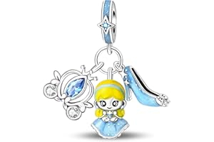 YIXUAN Compatibles con Pulseras Pandora para Collar de Plata de Ley 925 Joyería para Mujeres Regalos de Halloween