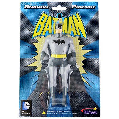NJ Croce- NJCroce Batman New Frontier 5.5 inch Bendable Figure-Classic Packaging Dc Comics Personaggio Snodabile, Multicolore, DC3901