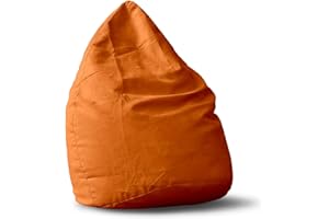 Lumaland Poltrona Sacco Pouf Puff Luxury XL Plus Comfortline 220 lt Arancio