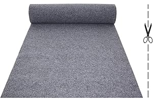 OLIVO TAPPETI OLIVO.shop | Rotolo Passatoia per Eventi e Matrimonio, Tappeto Lungo e Stretto in Varie Misure e Colori ROPAS (1x5 mt, Grigio)