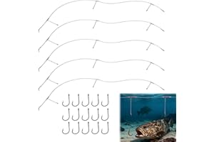 GODTKOWTY 5pcs Sea Fishing Rigs, Beach Casting Rigs for Flounder, Whiting, Bass, and Plaice | Durable Anti-Tangle Design | Ready to Use for Shore Fishing