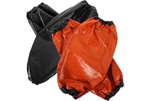 HOMSFOU 2 Paar Wasserdichte Hülle Aus Verbundstoff Arbeits Ärmelschonern Ölbeständige Ärmelbündchen Armstulpen Für Die Küche Schmutzabweisende Armmanschette Pvc Malen Mann Sonnenschutz
