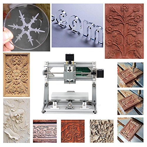 Beautystar DIY CNC Router Kits 1610 GRBL Control Wood Carving Milling Engraving Machine (Working Area 16x10x4.5cm, 3 Axis, 110V-240V) - 7
