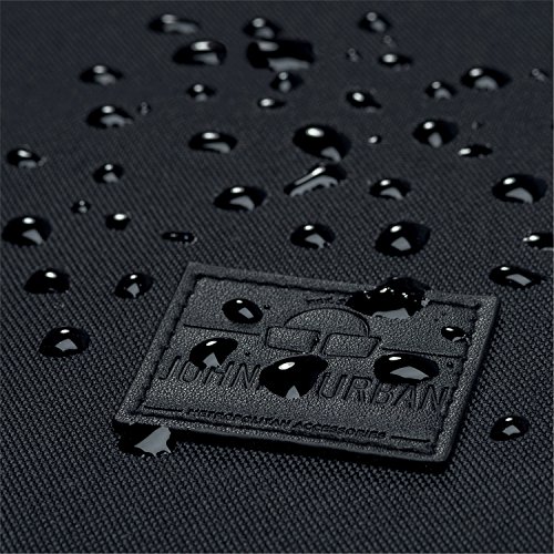 Johnny Urban Rucksack Schwarz Damen   Herren Aaron aus Recyceltem PET - Hochwertiger Roll Top Daypack - L  ssiger Tagesrucksack f  r den Alltag - Wass