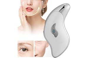 ZYYINI Elektryczna tablica Gua sha, masażer Gua Sha, skrobak zapobiegający starzeniu Masaż GuaSha Skrobak do twarzy Masażer do twarzy Lifting twarzy Ujędrniający przyrząd do skrobania urody