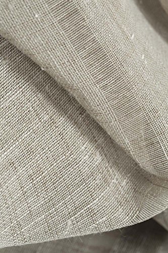 Gardine In Leinen Optik Mit Transparenten Streifen 140 X 240 Beige - 3