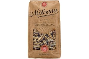 La Molisana, Fusilli Integrali n. 28, Pasta Integrale da Solo Grano Italiano - Trafilata al Bronzo, Ricca di Fibre, Ruvida e Tenace con Eccellente Tenuta in Cottura - Confezione da 500g