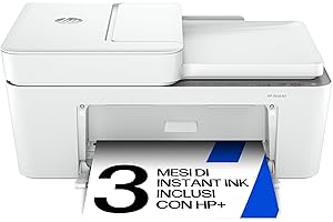 HP DeskJet 4220e 588K43, Stampante Multifunzione a Getto d'Inchiostro A4 a Colori, Fronte e Retro Manuale, Stamapante wifi, piccola per casa, 3 Mesi di Inchiostro Instant Ink Inclusi, Bianca