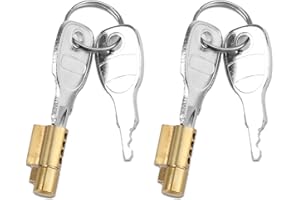 DULUOK 2PCS Heavy Duty Trailer Hitch Coupling Lock Set, Trailer Hitch Lock Cylinder with 4 Keys Strong Weatherproof Towing Security Lock Compatible with Erde Daxara Maypole Ifor Williams Knott Avonride