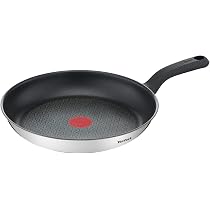 Tefal Comfort Max – Set 2 Poêles 24+28 Cm + Poêle 20 Cm – Acier Inox 18/10, Thermo-Spot, Anti-adhésif Titane, Induction