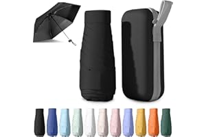 BEKKLPOU Parapluie Pliant, Petit, Anti-UV, Mini de Poche Léger et Portable, Adapté Aux Jours Ensoleillés Et Pluvieux