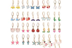 KSJEHW 40 Pezzi Orecchini Clip Bambina Vesti Accessori, Gioielli Principessa per Ragazze Bambini, Pretend Play Dress up Articoli per Feste