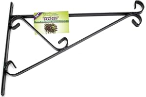HANDY HOME & GARDEN Handy Home and Garden 1 x Hanging Basket Wall Bracket 16" Inch (40cm) Strong Wall Plant Holder Hooks for Hanging Plants, Lanterns and Bird Feeders