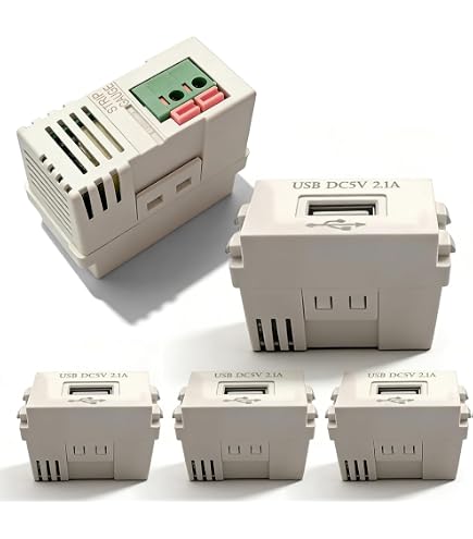 USB Inbouwvoeding – 3 Stuks, 220V Naar 5V 2,1A, Schakeladapter Voor Stopcontact, Universeel Voor Smartphones En Tablets