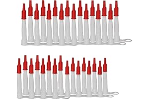 JinYu Ugelli per calafataggio con tappo rosso ugello di estensione per calafataggio in plastica Ugelli per pressa di ricambio per pistola(50)