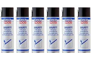 ‎LIQUI MOLY 6x LIQUI MOLY 6135 Seilfett Spray Hohlraumversiegelung Dose Aerosol 500ml